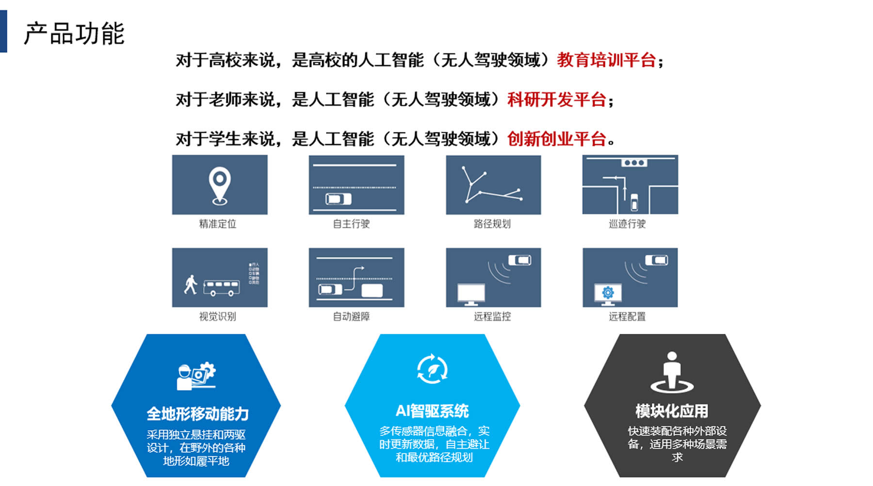 AI創(chuàng)新教育平臺·航天輕舟機(jī)器人